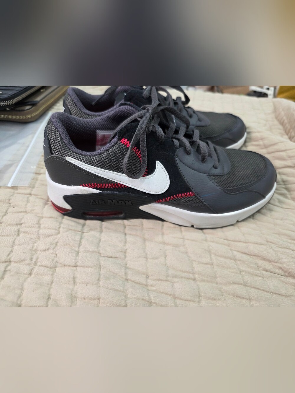 Nike Kids' Air Max Black/White Athletic Sneakers